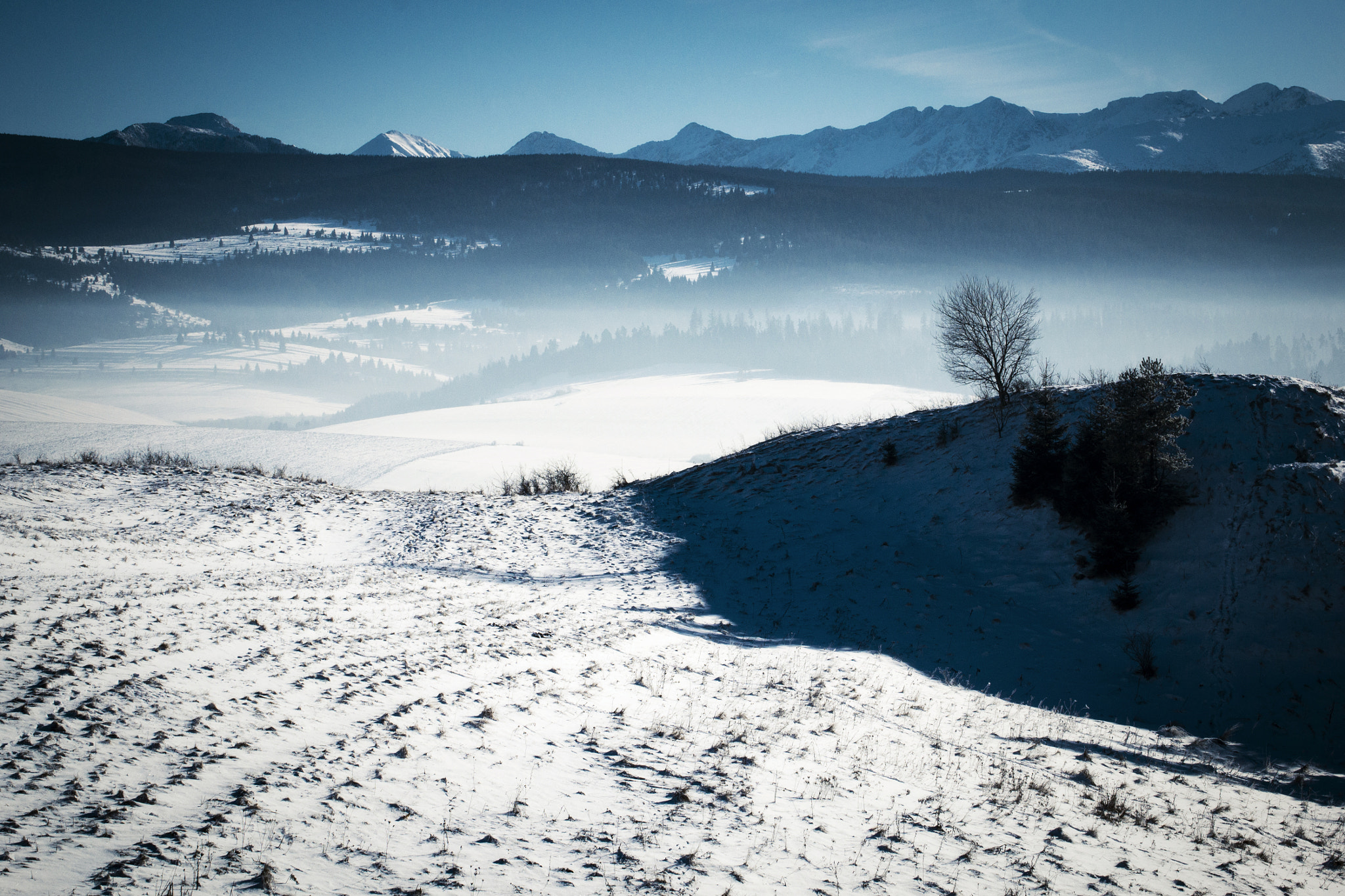 Nikon D3100 sample photo. Submontane winter snowy landscape photography