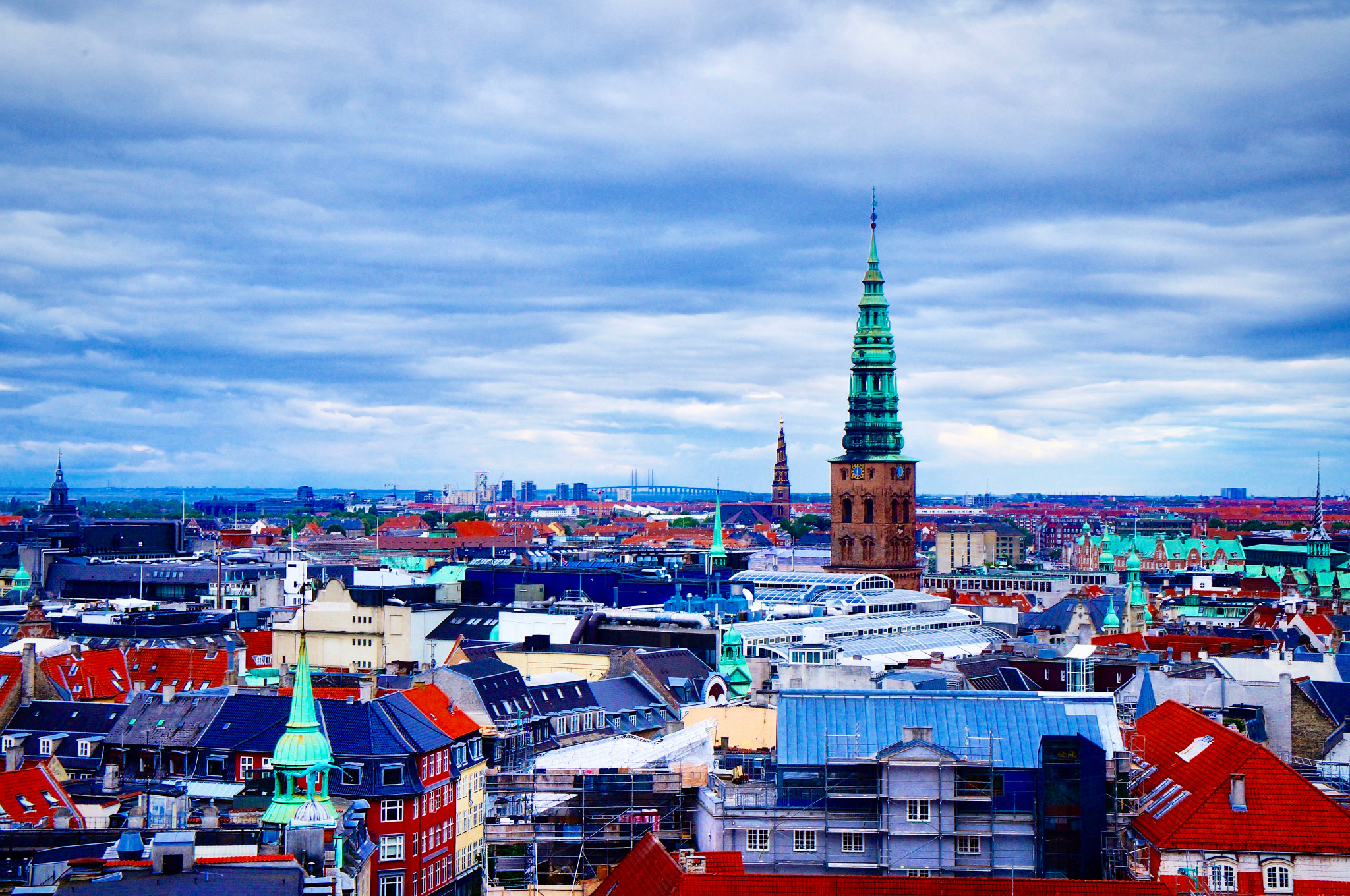 Sony Alpha NEX-F3 sample photo. Copenhagen as seen from the round tower. photography