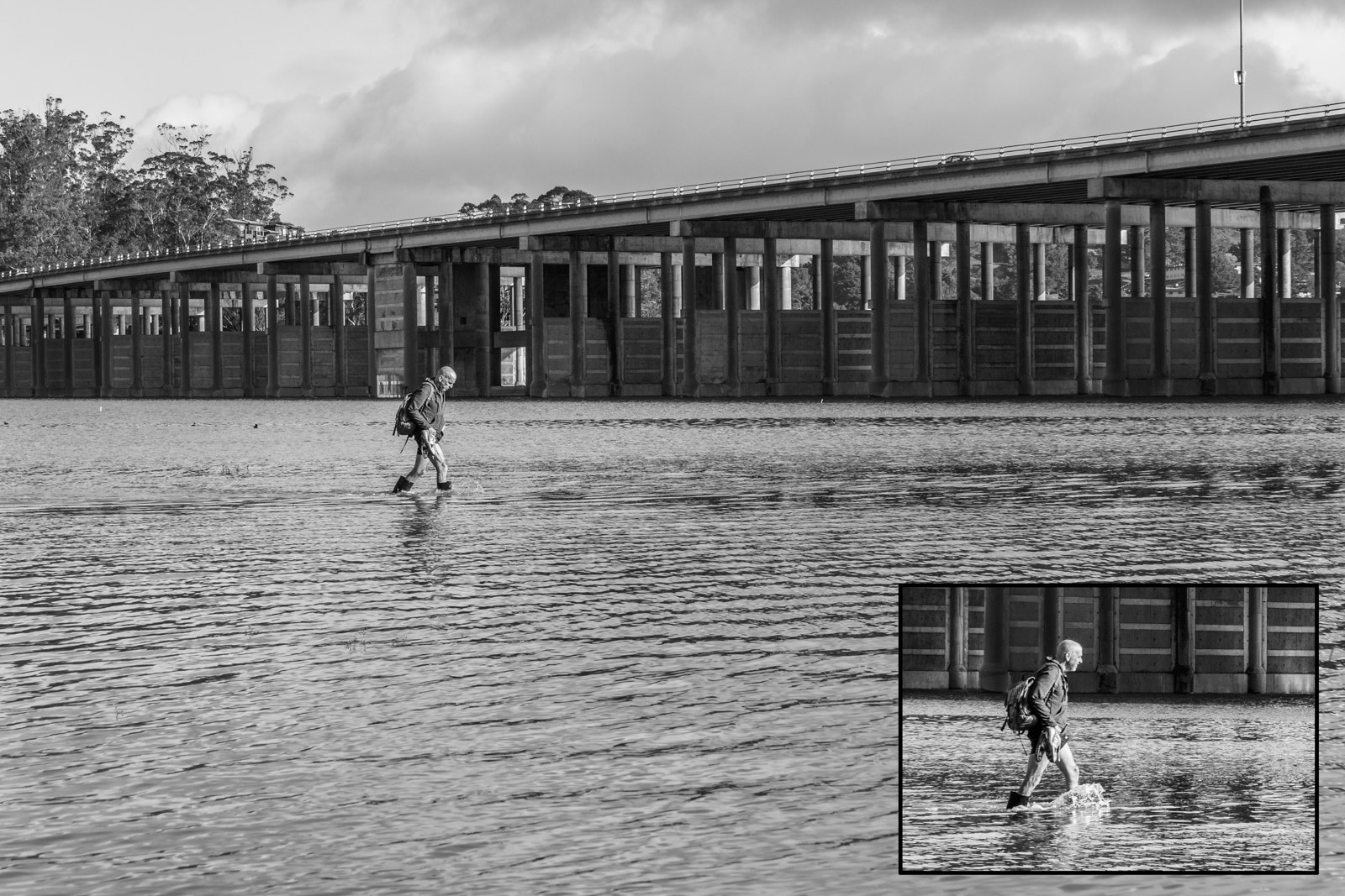 Sony FE 28-70mm F3.5-5.6 OSS sample photo. Flood? what flood? - sausalito multi-use path during a king tide photography