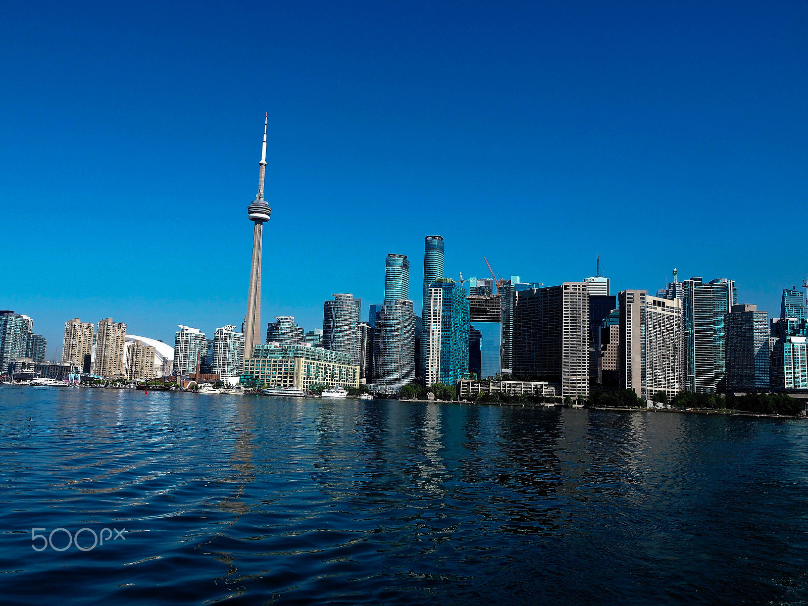 Olympus OM-D E-M10 sample photo. Toronto skyline from the center island ferry photography