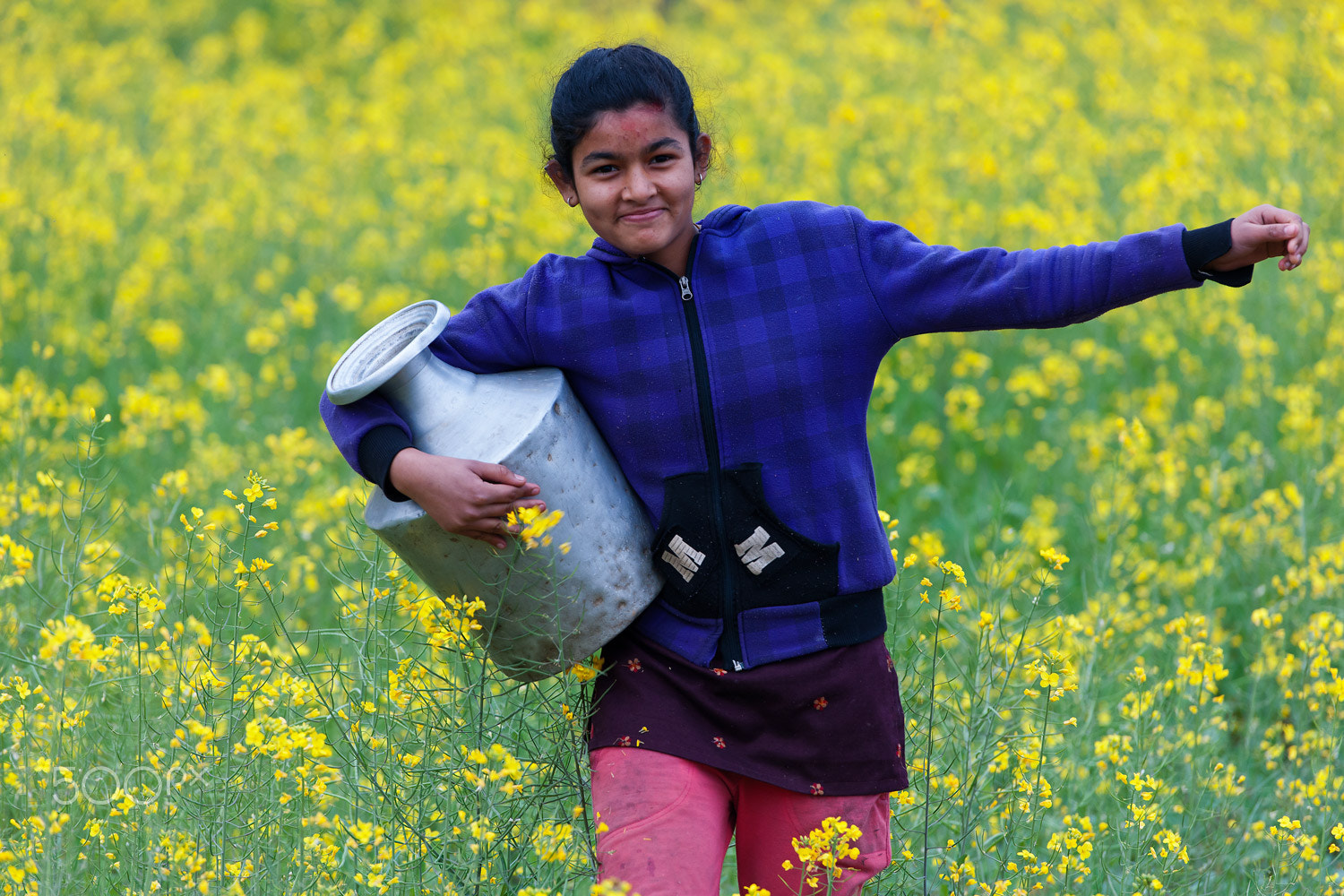 Nikon D3X sample photo. Lovely nepal girl photography