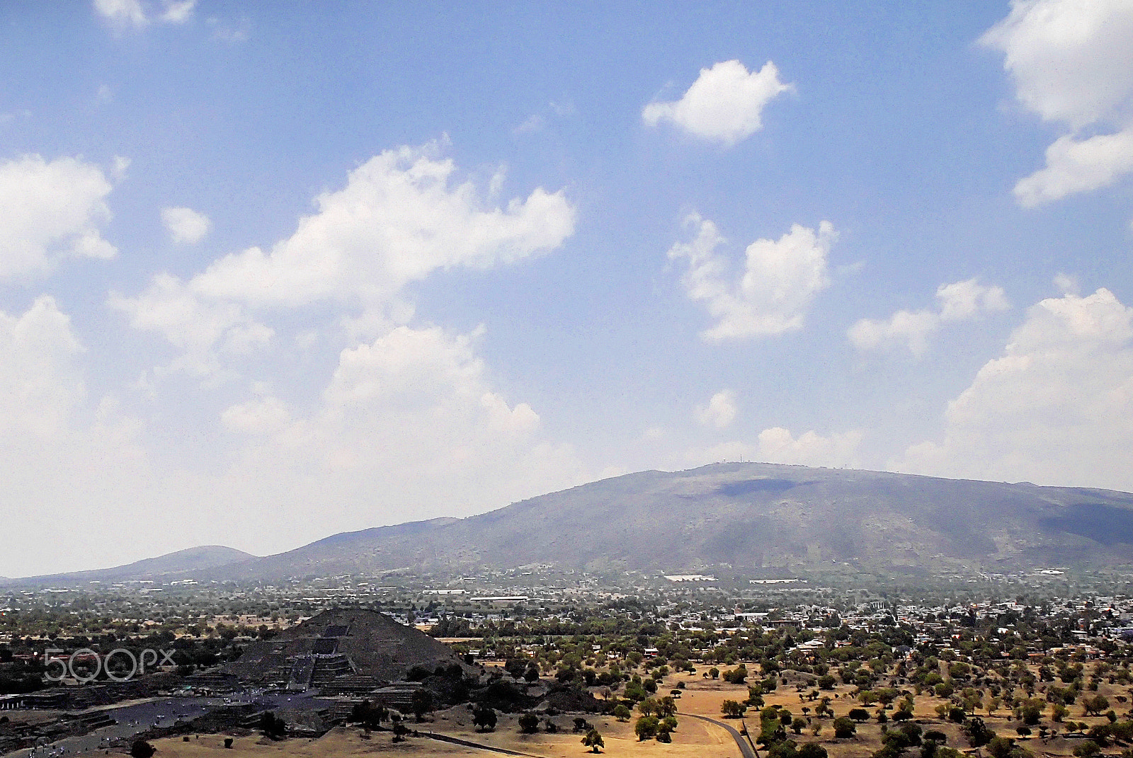Nikon D200 sample photo. Pyramids and mountains photography