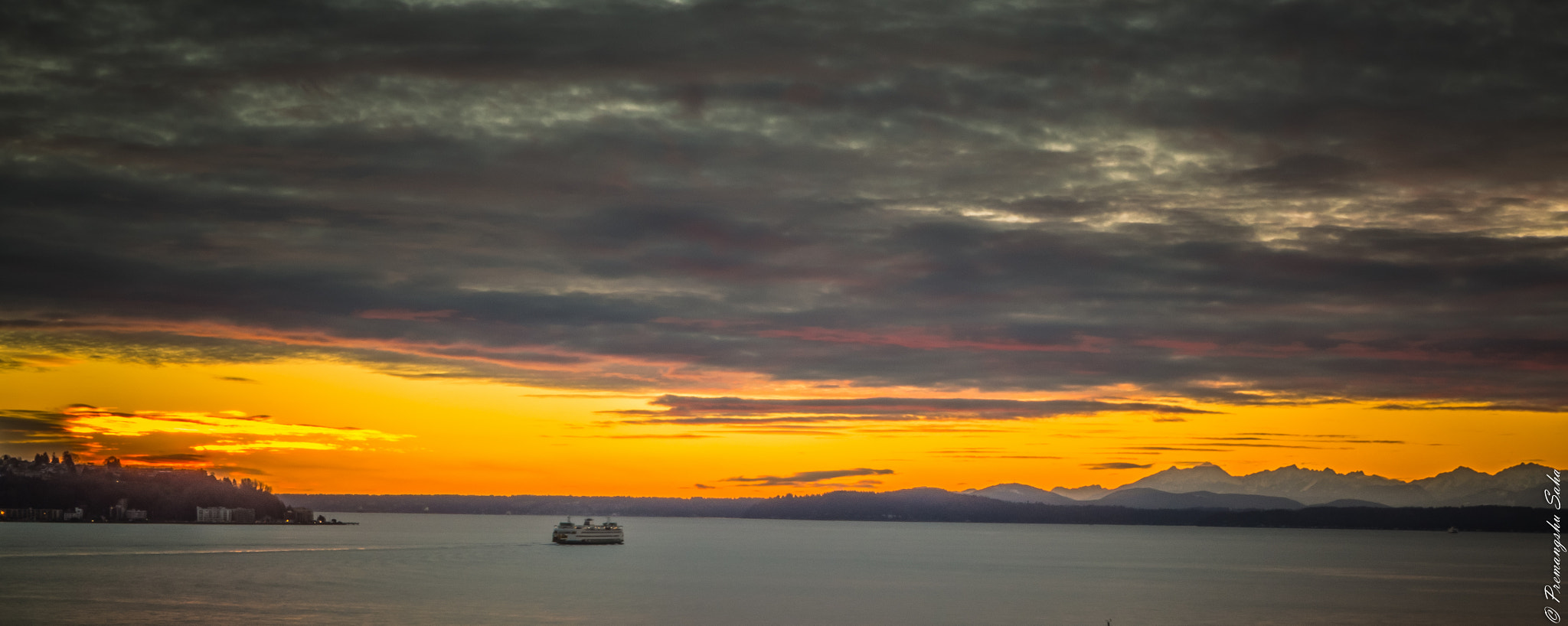 Olympus OM-D E-M10 + LUMIX G 25/F1.7 sample photo. Seattle sunset 1 photography