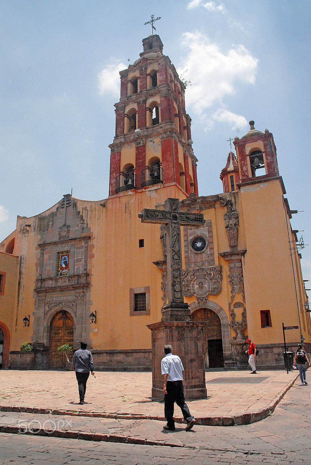 Nikon D200 sample photo. Church in queretaro photography