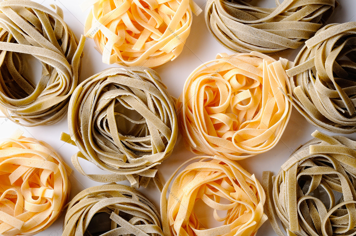 Tamron SP 24-70mm F2.8 Di VC USD sample photo. Background texture uncooked tagliatelle photography