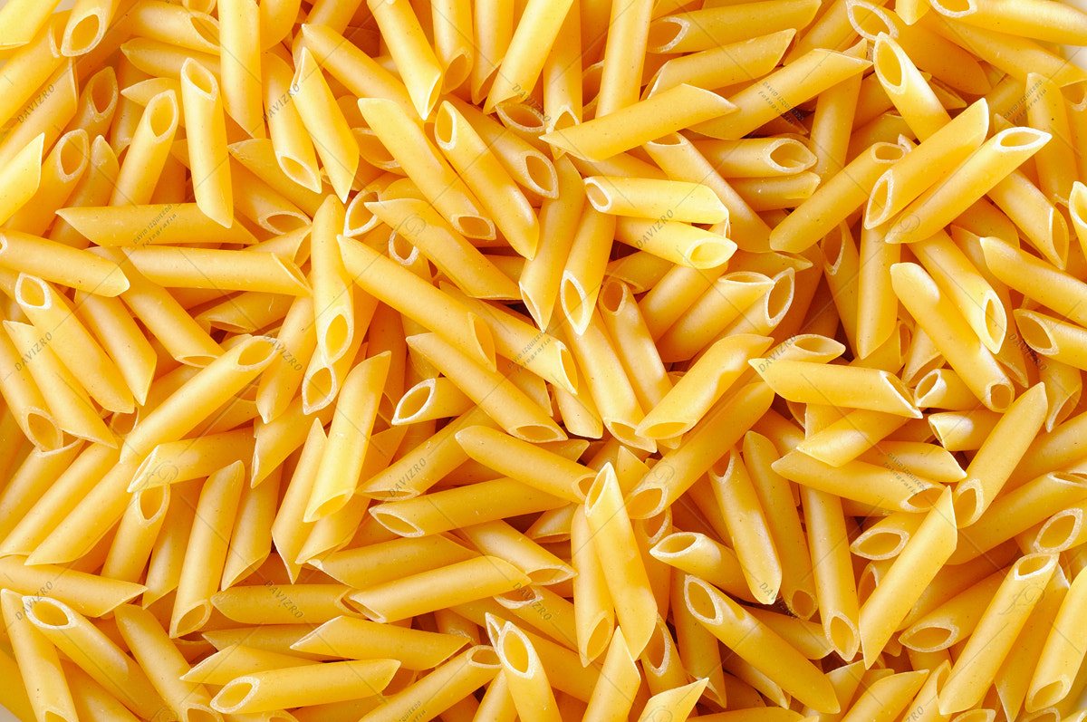 Nikon D300 + Tamron SP 24-70mm F2.8 Di VC USD sample photo. Background texture of uncooked macaroni photography