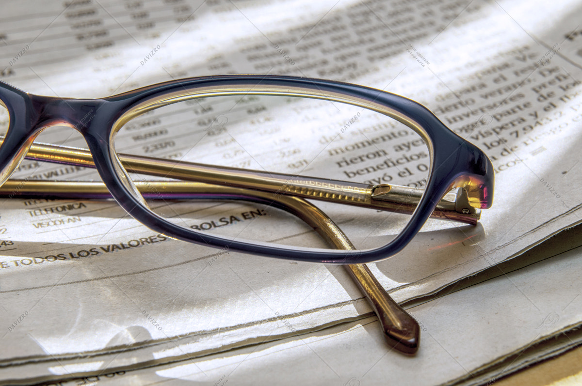 Tamron SP 24-70mm F2.8 Di VC USD sample photo. Newspaper and glasses 1 photography