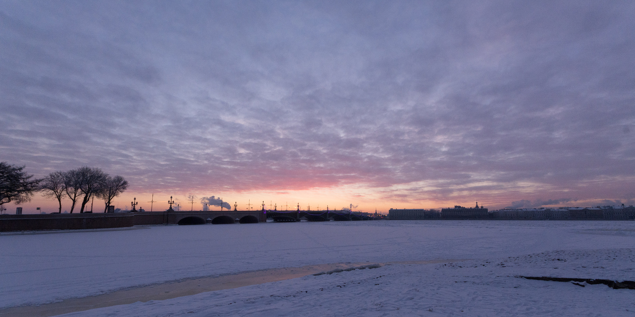 Nikon D5200 sample photo. Frozen neva sunrise photography