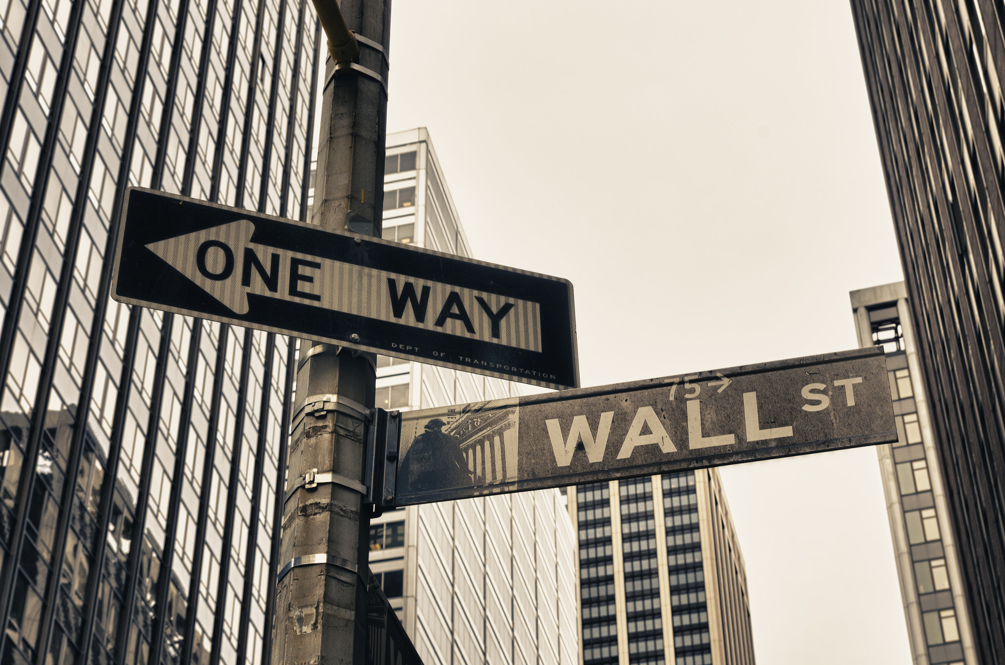 Pentax K-5 IIs sample photo. Wall street street sign photography