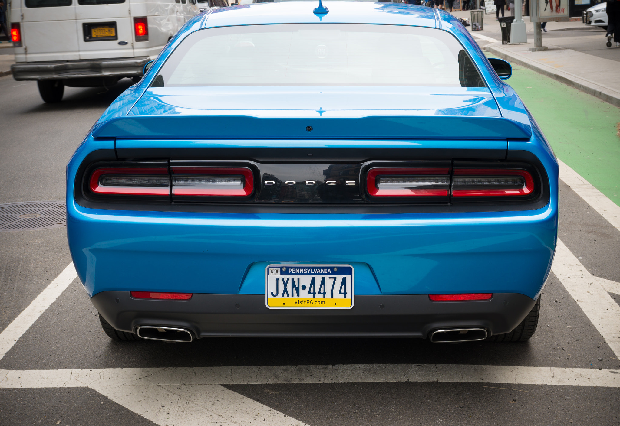 Pentax K-5 IIs sample photo. Blue dodge challenger photography