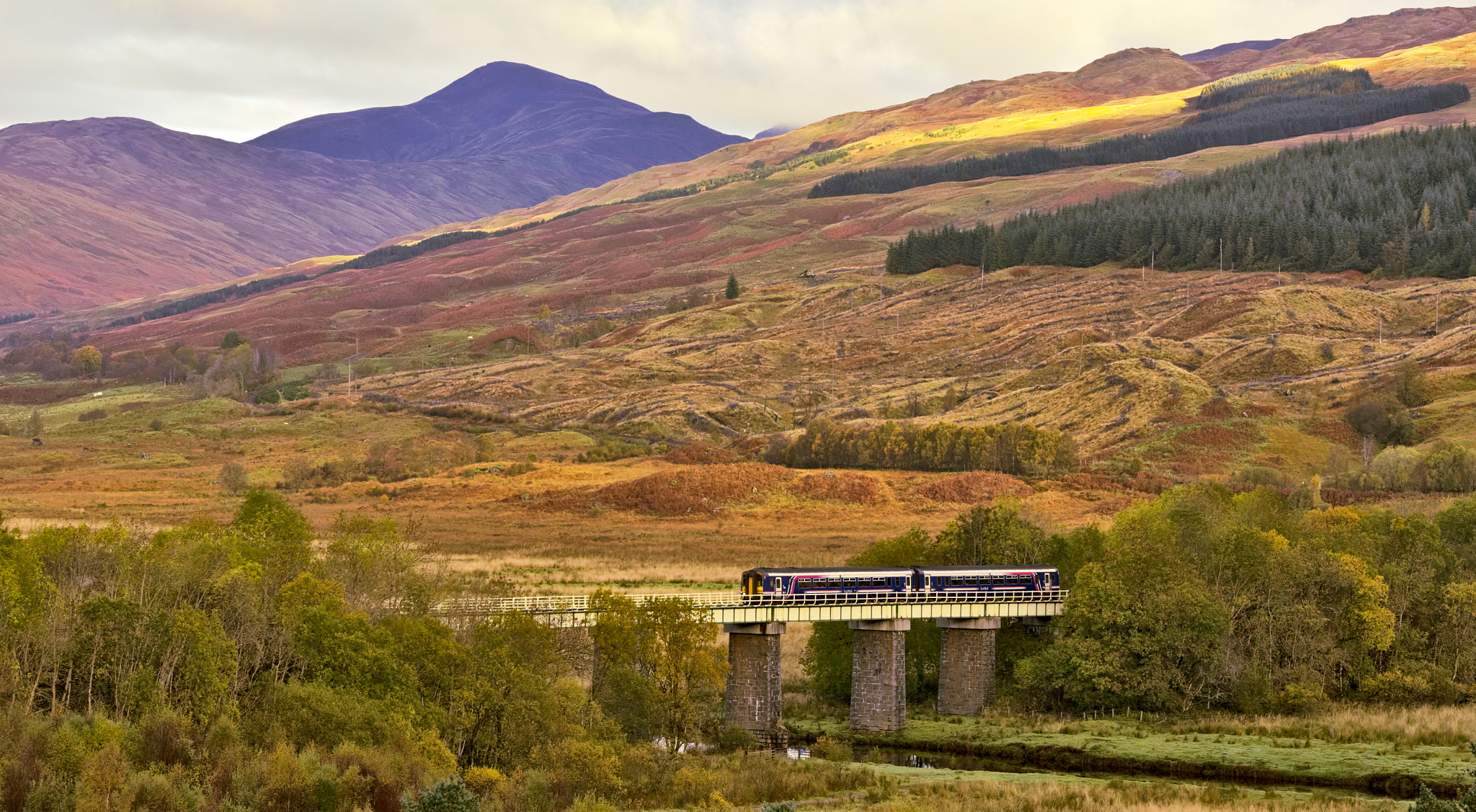 Tamron SP 70-200mm F2.8 Di VC USD sample photo. Crianlarich autumn photography