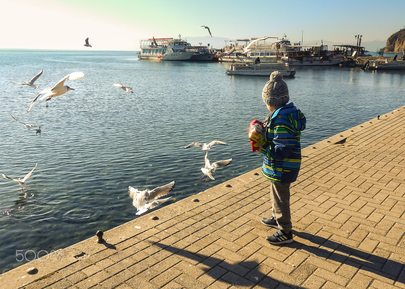 Nikon Coolpix S3300 sample photo. Child and birds photography