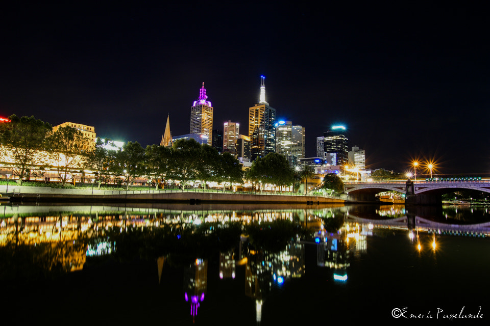 Canon EOS 100D (EOS Rebel SL1 / EOS Kiss X7) + Sigma 10-20mm F3.5 EX DC HSM sample photo. Melbourne by night... photography