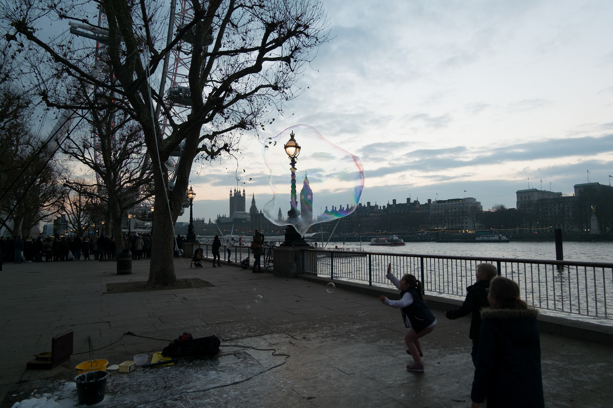 Fujifilm X-M1 + Fujifilm XC 16-50mm F3.5-5.6 OIS II sample photo. Catching big ben in a bubble photography