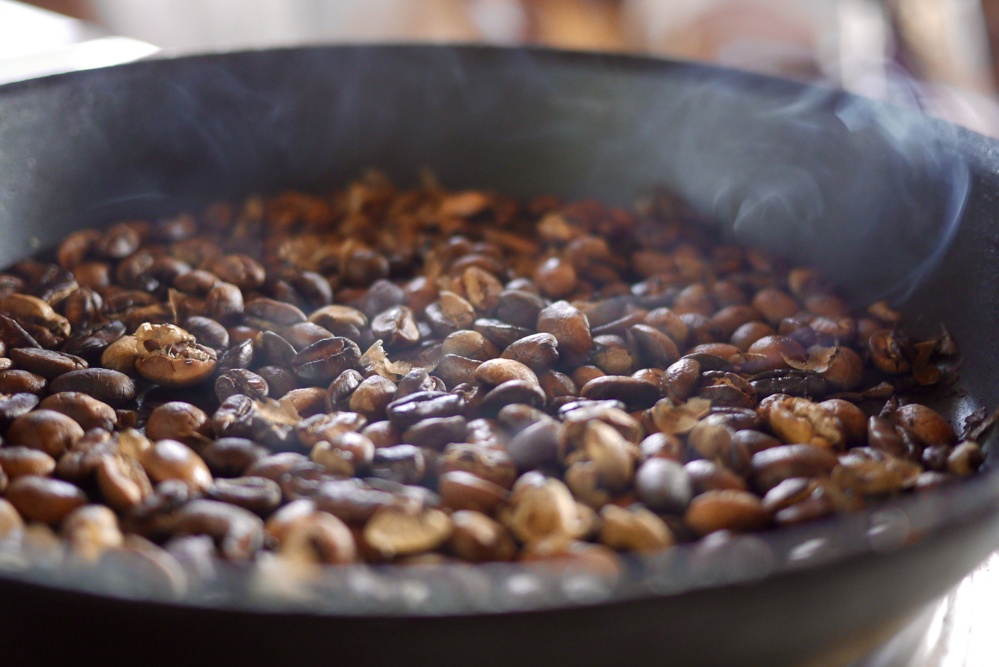 Panasonic Lumix DMC-G2 + Panasonic Lumix G 20mm F1.7 ASPH sample photo. Coffee beans in progress photography