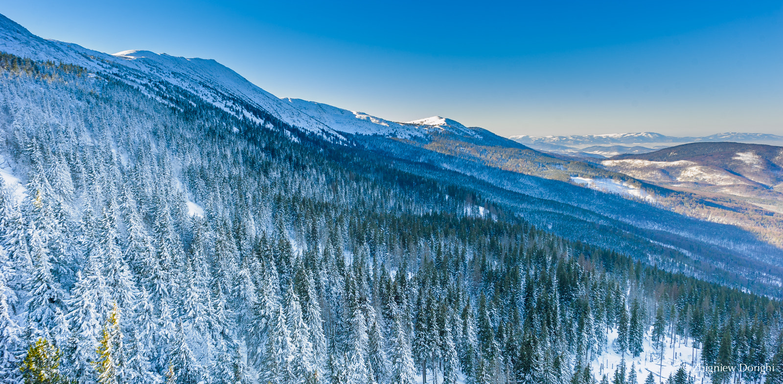 Nikon D700 + Sigma 24mm F1.8 EX DG Aspherical Macro sample photo. Panorama of beskid Żywiecki,poland photography