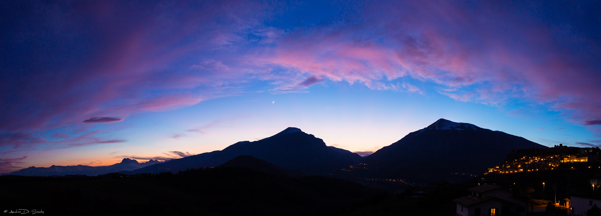 Canon EOS 650D (EOS Rebel T4i / EOS Kiss X6i) sample photo. Tramonto - da civitella al gran sasso passando per i monti gemelli photography
