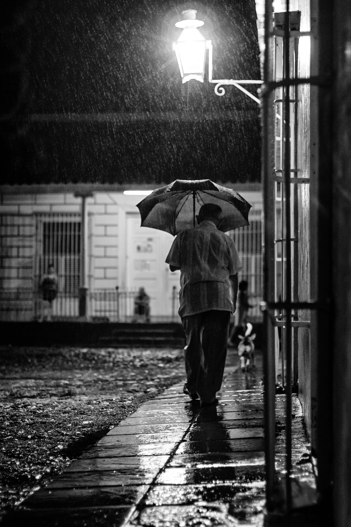 Nikon D7000 + Nikon AF Nikkor 50mm F1.4D sample photo. Paseo nocturno bajo la copiosa lluvia photography