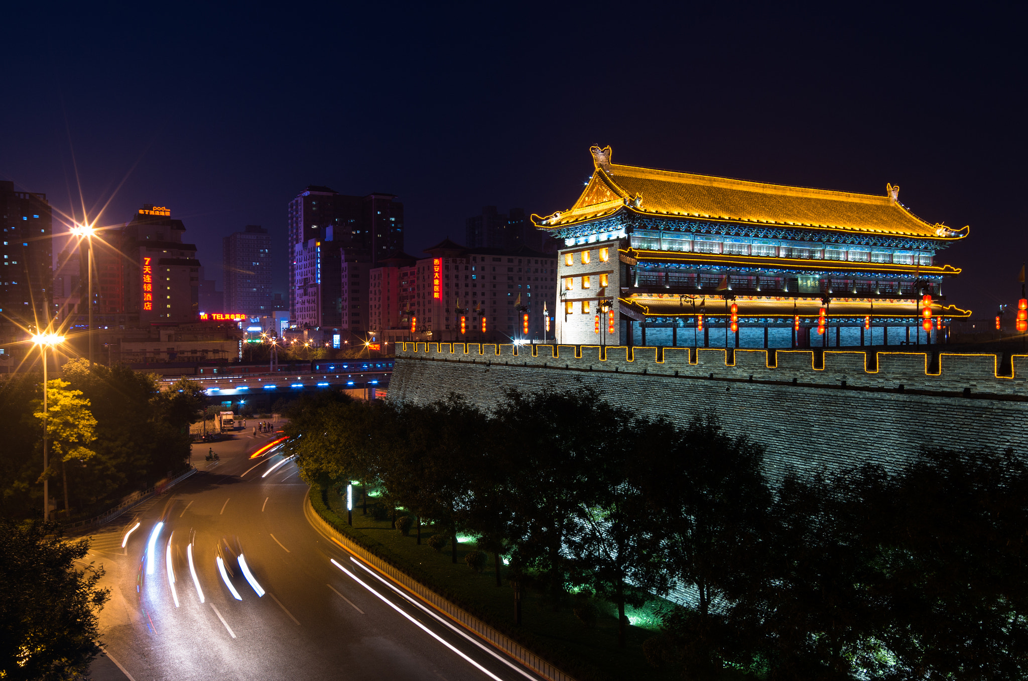 Pentax K-50 sample photo. Night of the ancient city photography