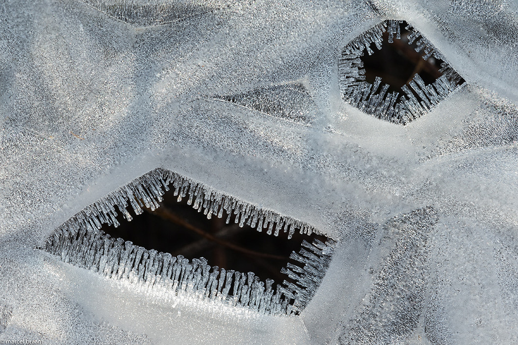 Canon EF 100mm F2.8L Macro IS USM sample photo. Ice photography