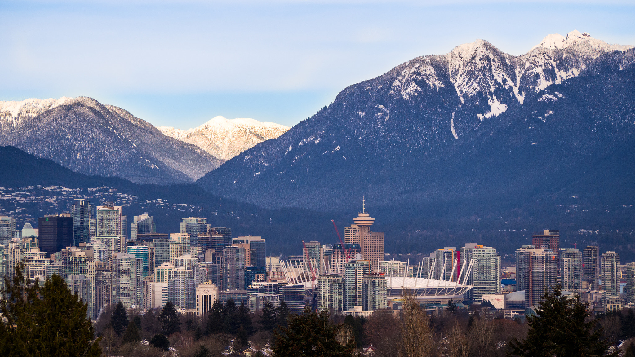 Olympus OM-D E-M5 sample photo. Vancouver skyline photography