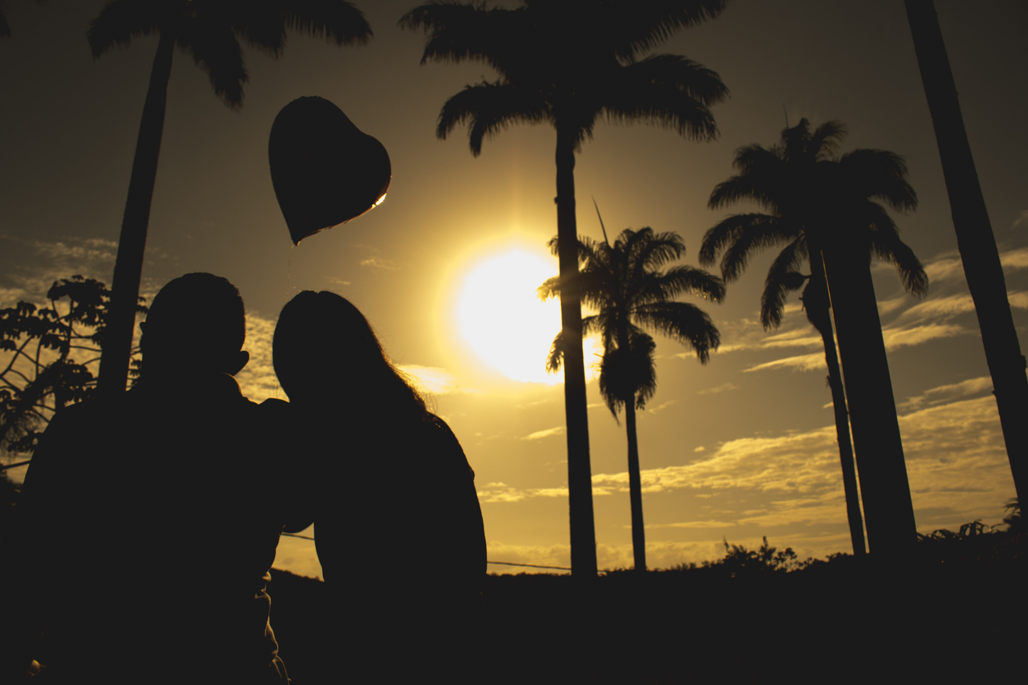 Canon EF-S 18-55mm F3.5-5.6 III sample photo. ()love silhouette photography