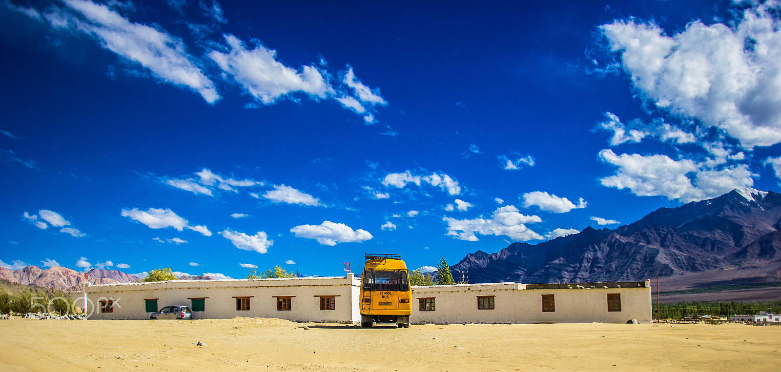 Canon EOS 60D sample photo. Empty school and school bus! photography
