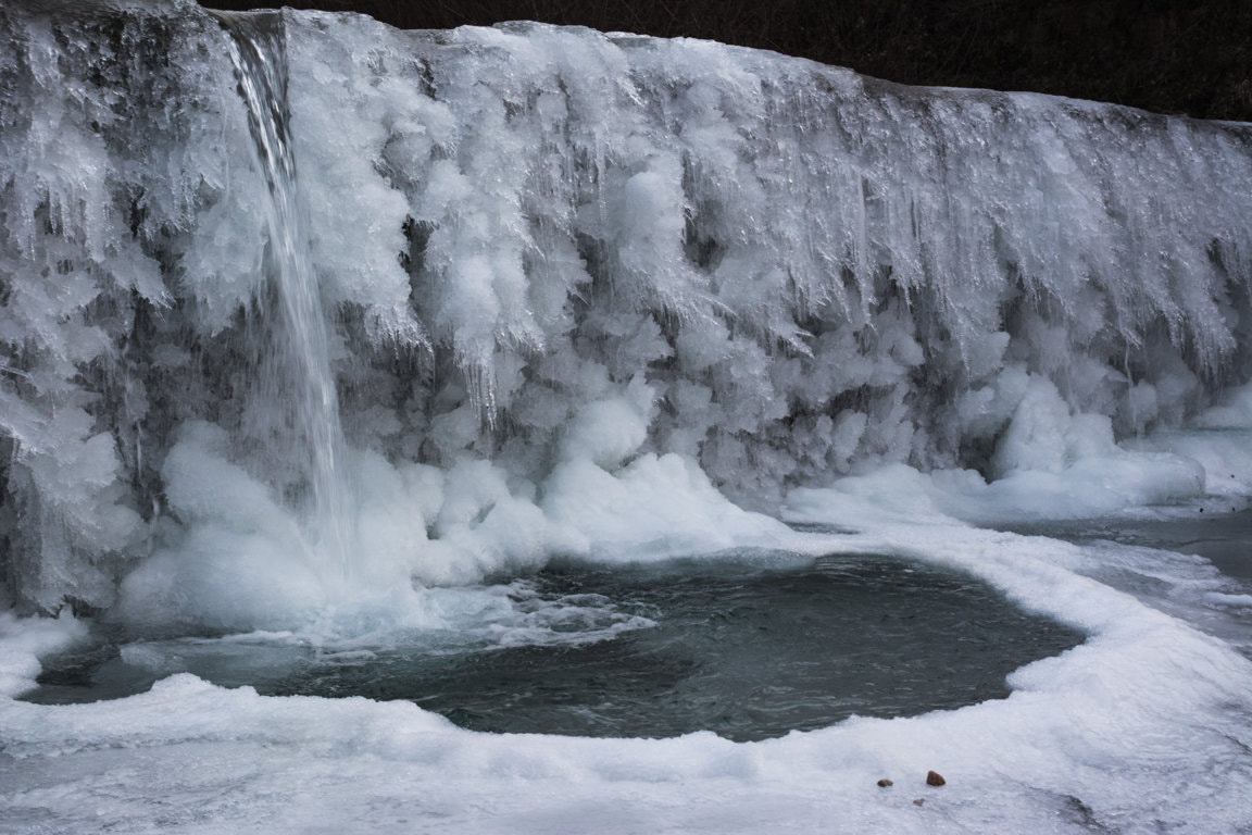 Nikon D5200 sample photo. Frozen waterfall photography