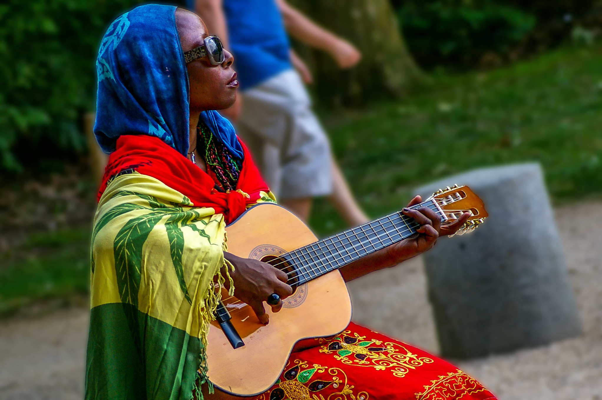 Pentax K100D Super sample photo. La guitariste du parc de sceaux... photography
