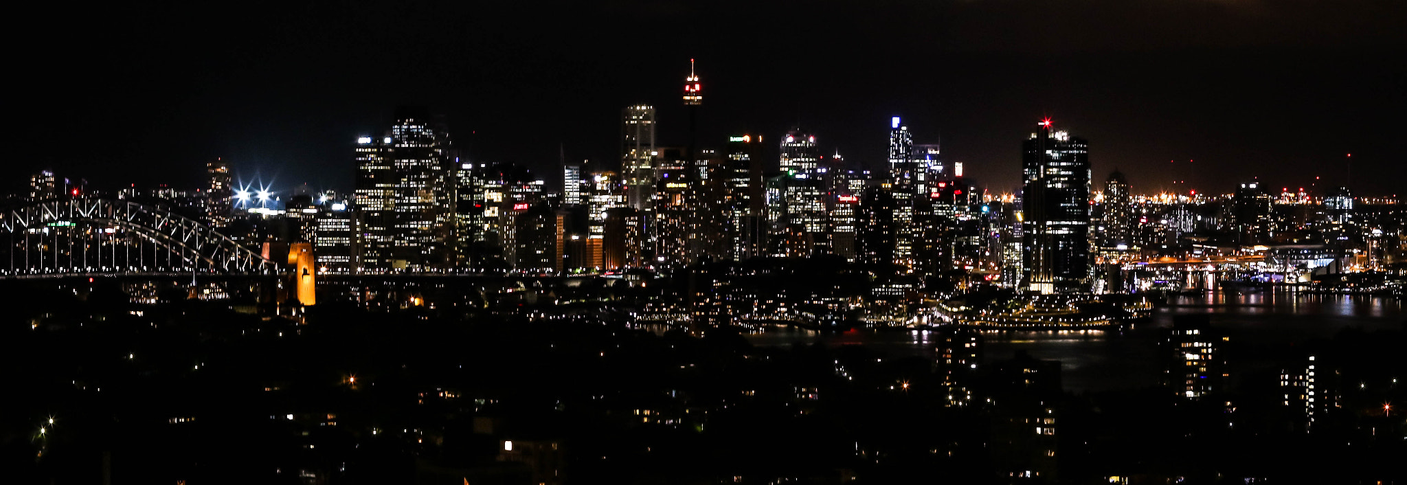 Canon EOS 750D (EOS Rebel T6i / EOS Kiss X8i) + Canon EF 50mm F1.4 USM sample photo. Sydney at night photography
