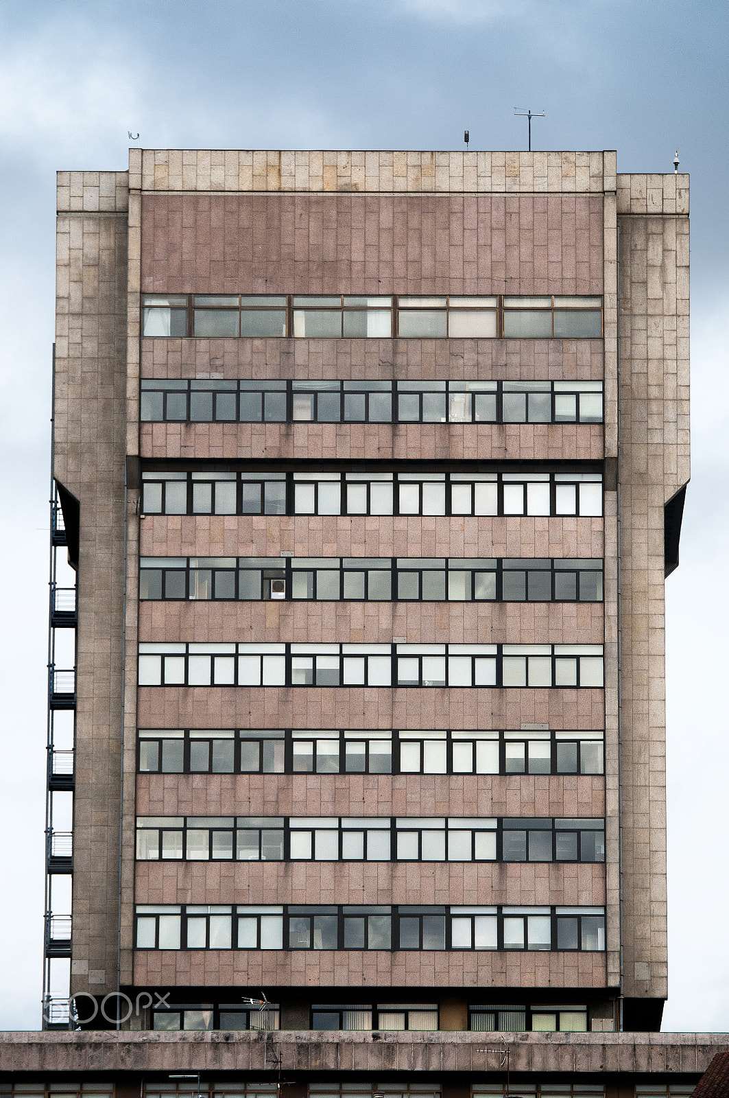 Nikon D300 sample photo. Facade of a building with windows photography