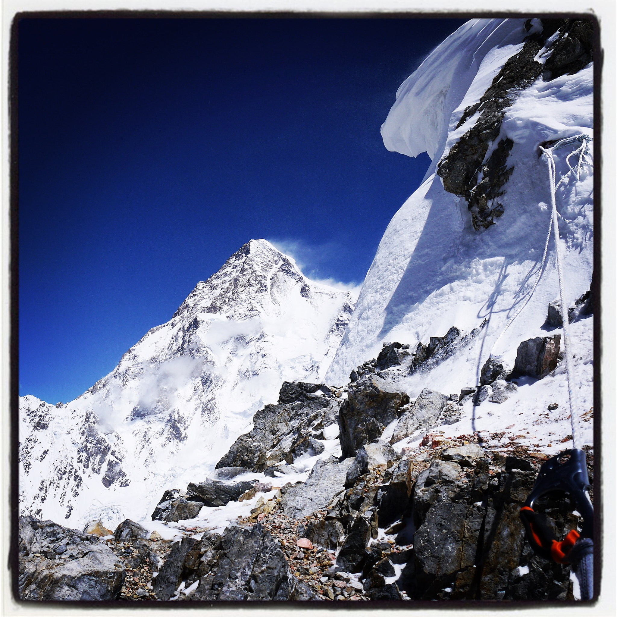 Panasonic Lumix DMC-G2 sample photo. K2 view from camp 2 on broad peak pakistan photography