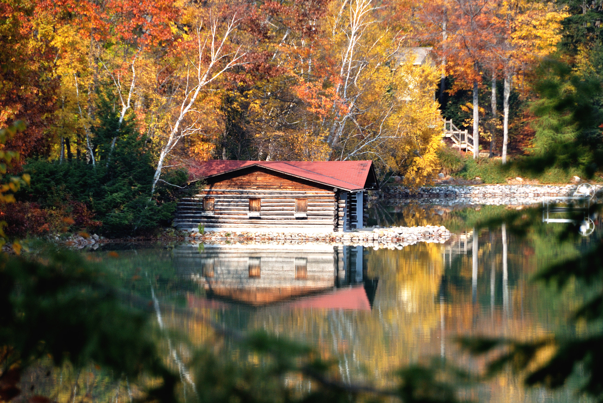 Nikon D60 sample photo. Boathouse on walloon lake photography