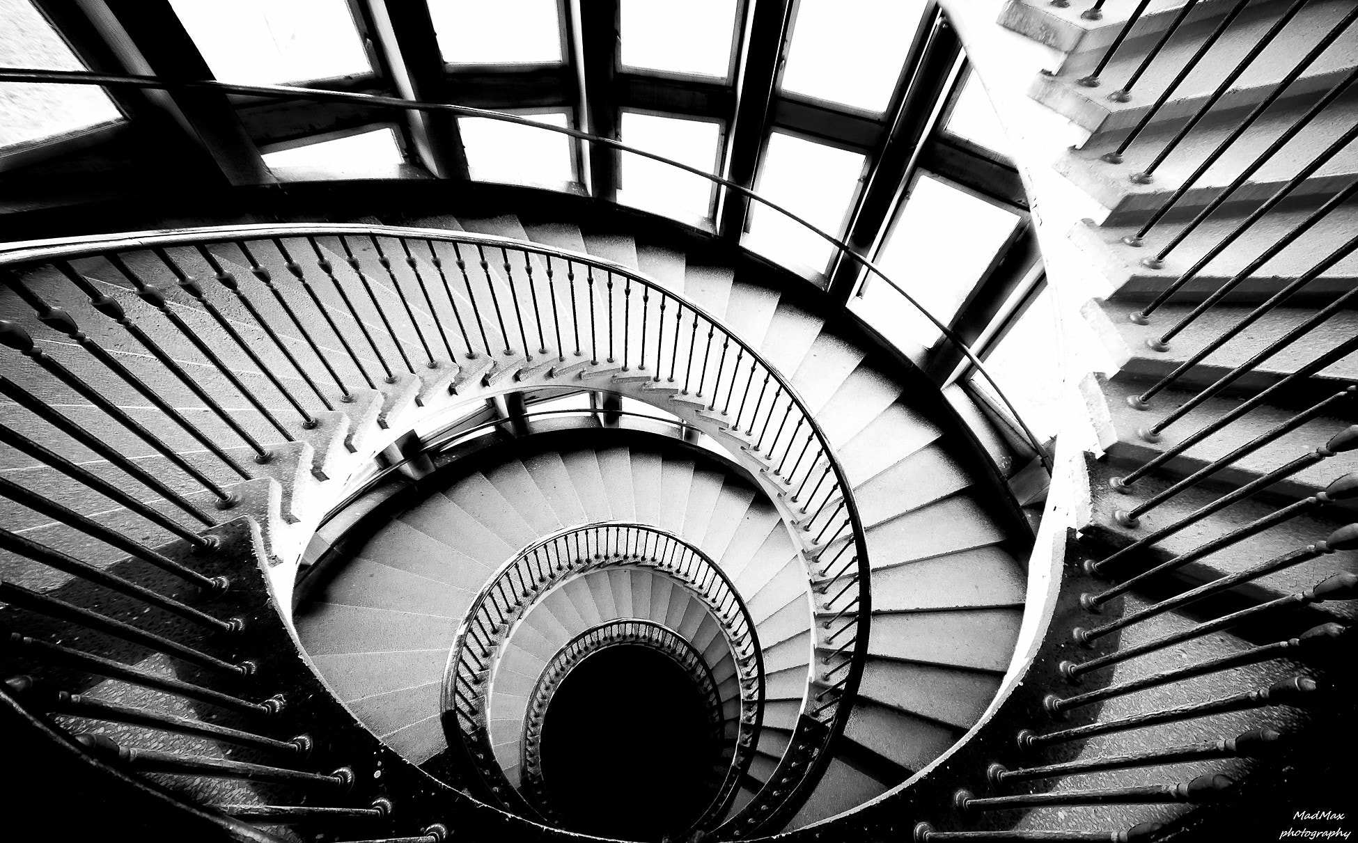 Nikon D5200 sample photo. Spiral stairs photography