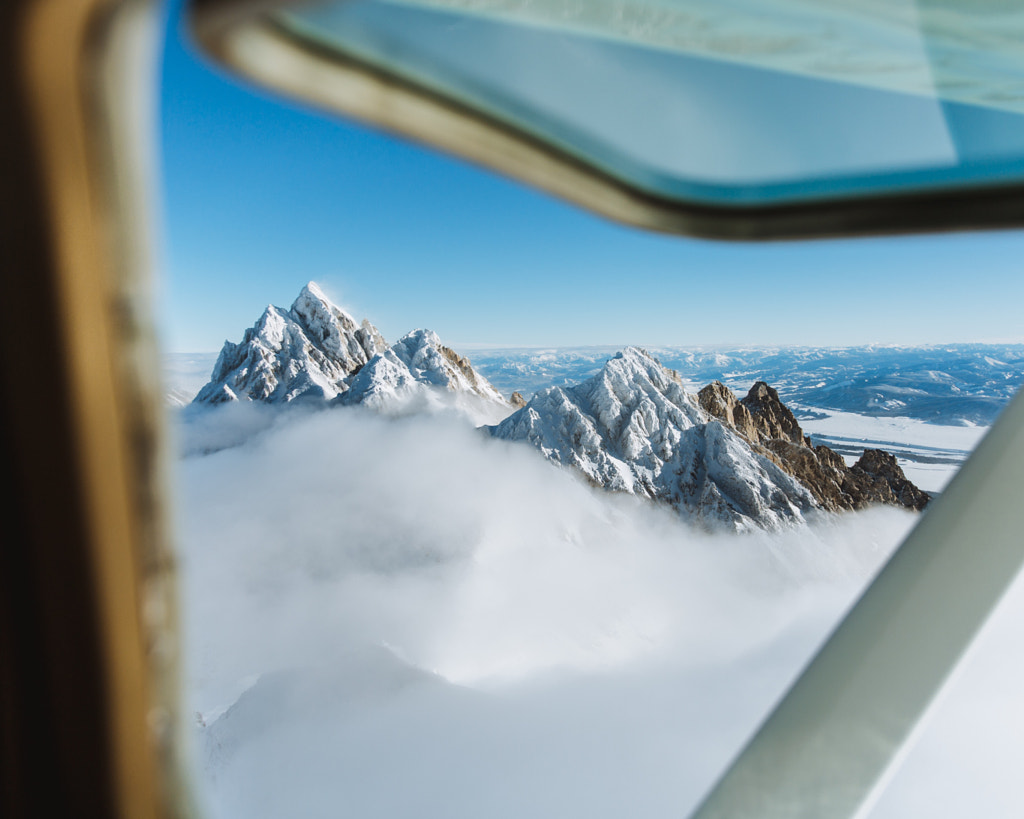 Early morning Winter flight above the Grand Tetons. by Berty Mandagie on 500px.com