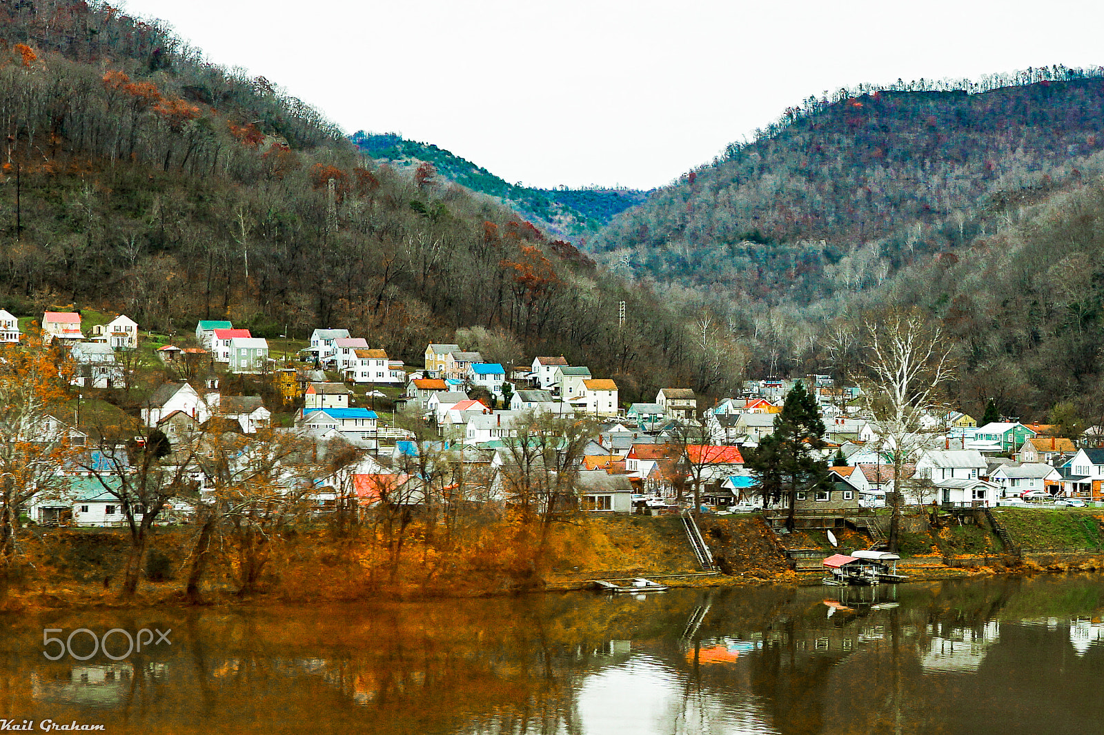 Sony a6000 sample photo. Coal mining town on water photography