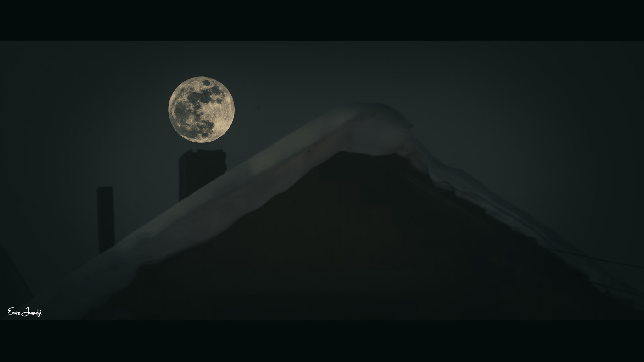 Sigma 70-200mm F2.8 EX DG OS HSM sample photo. The first full moon of 2017 ! photography