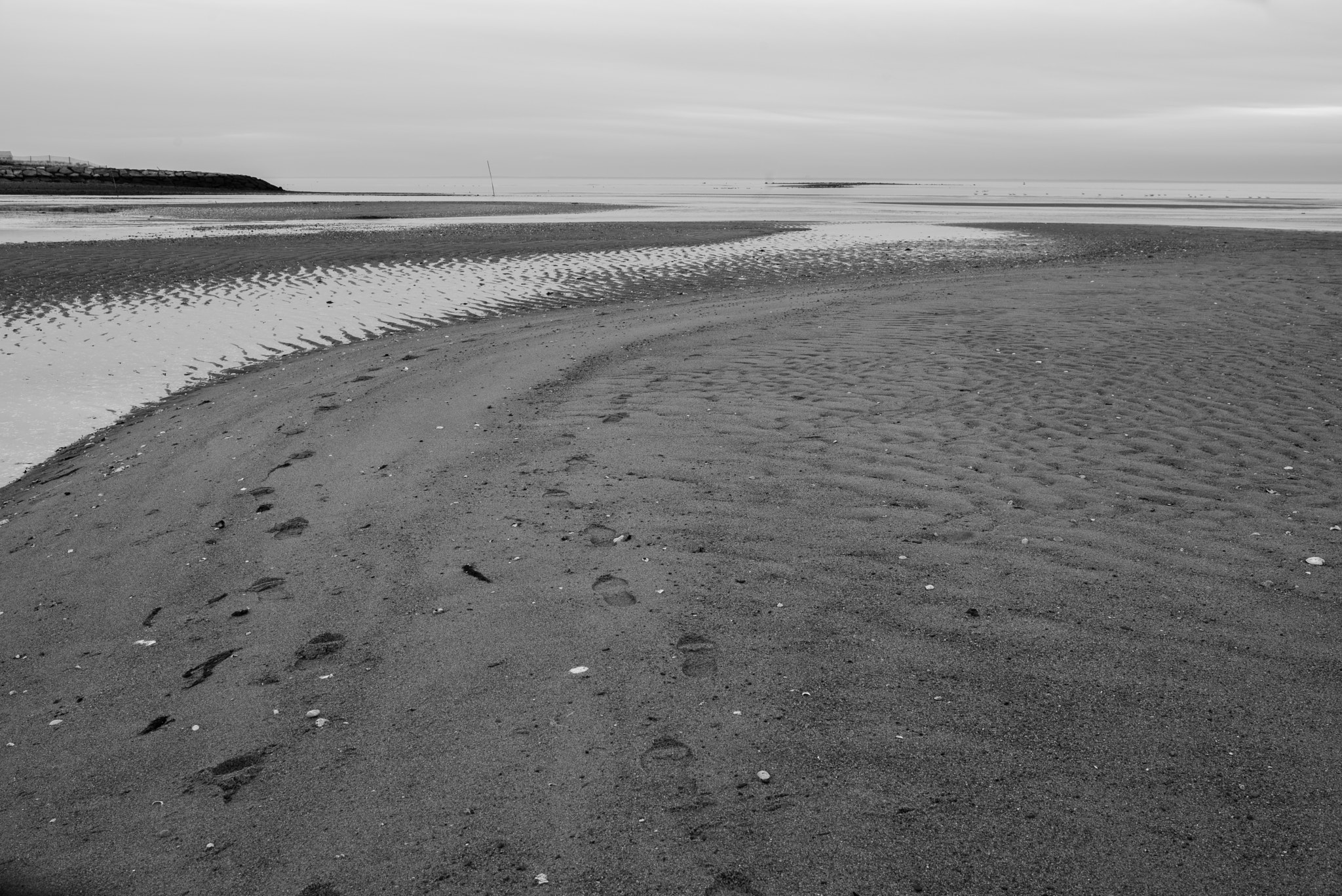 Pentax K-1 sample photo. January beach weather photography