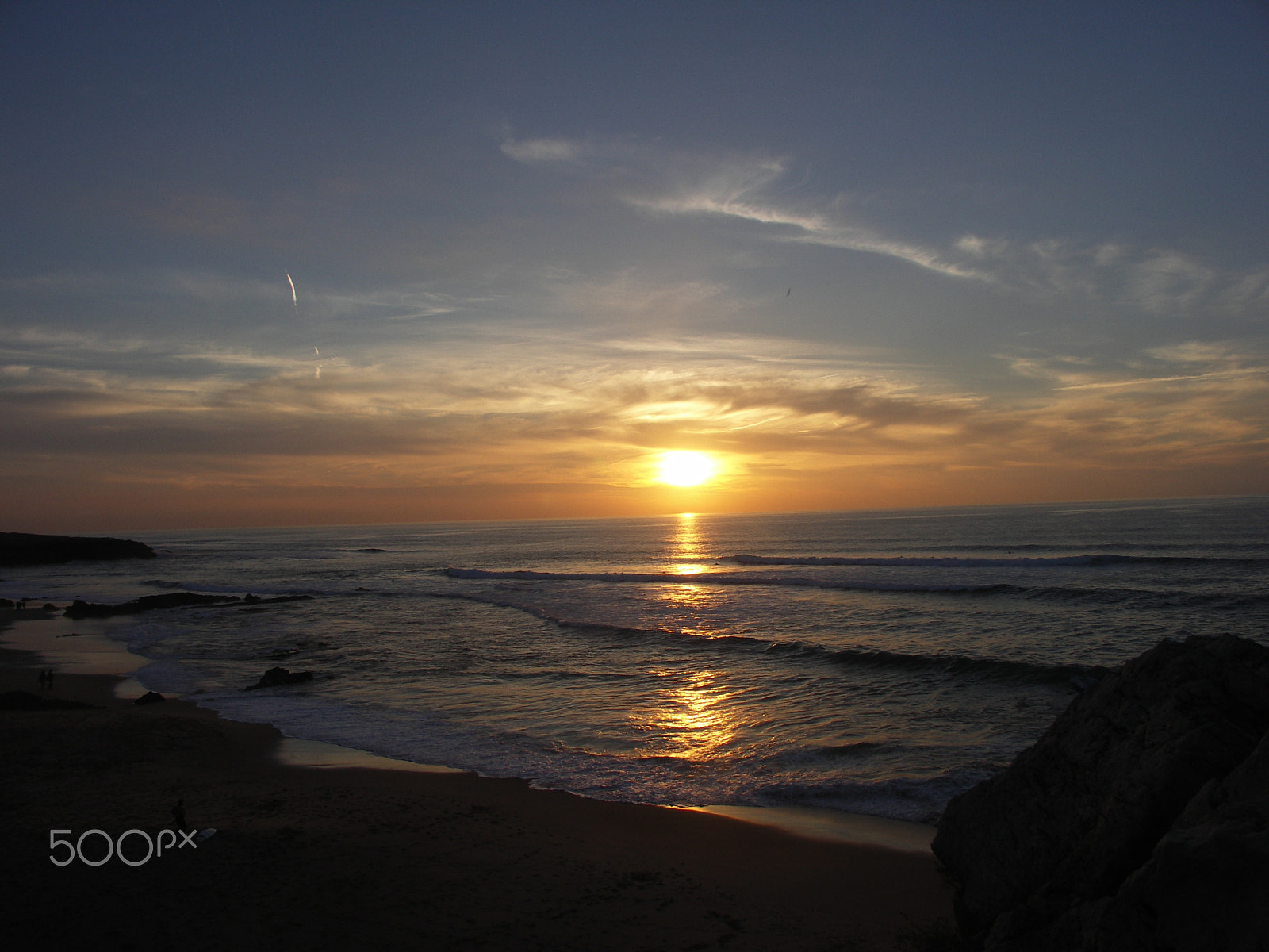 KONICA MINOLTA DiMAGE A200 sample photo. Sunset surf @guincho photography
