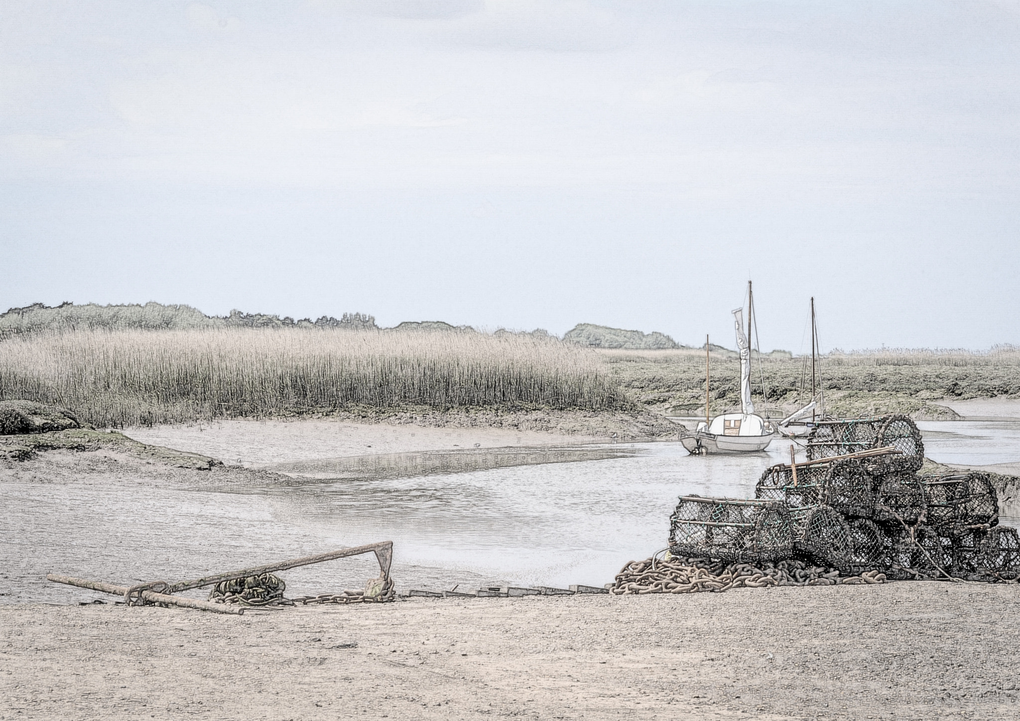 Nikon D5000 sample photo. Lobster pots photography