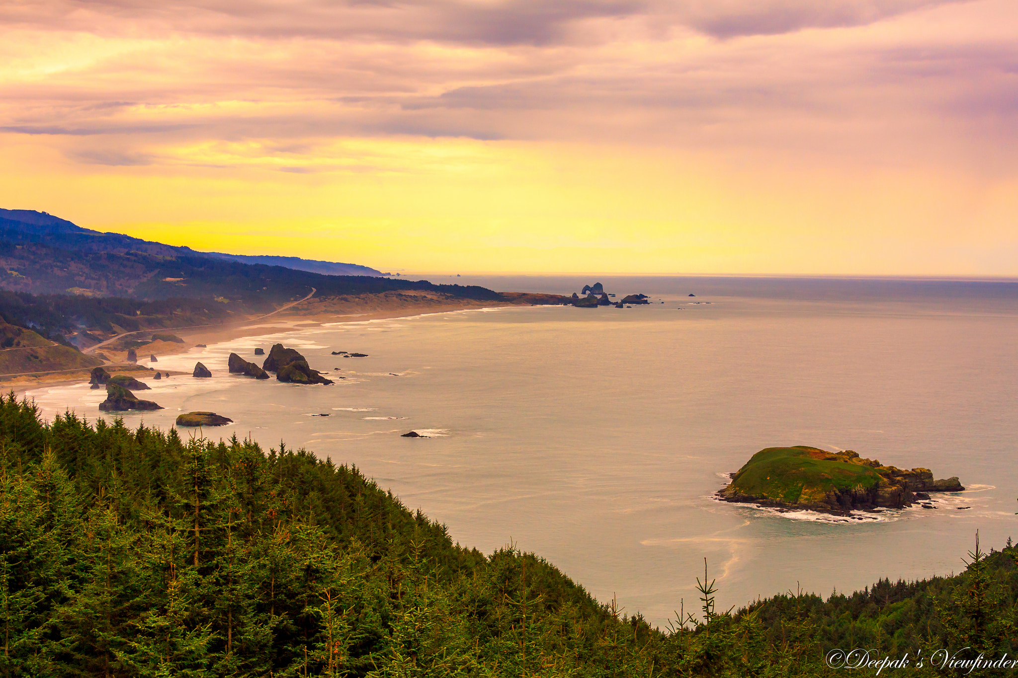 Canon EOS 450D (EOS Rebel XSi / EOS Kiss X2) sample photo. Oregon coast sunset photography