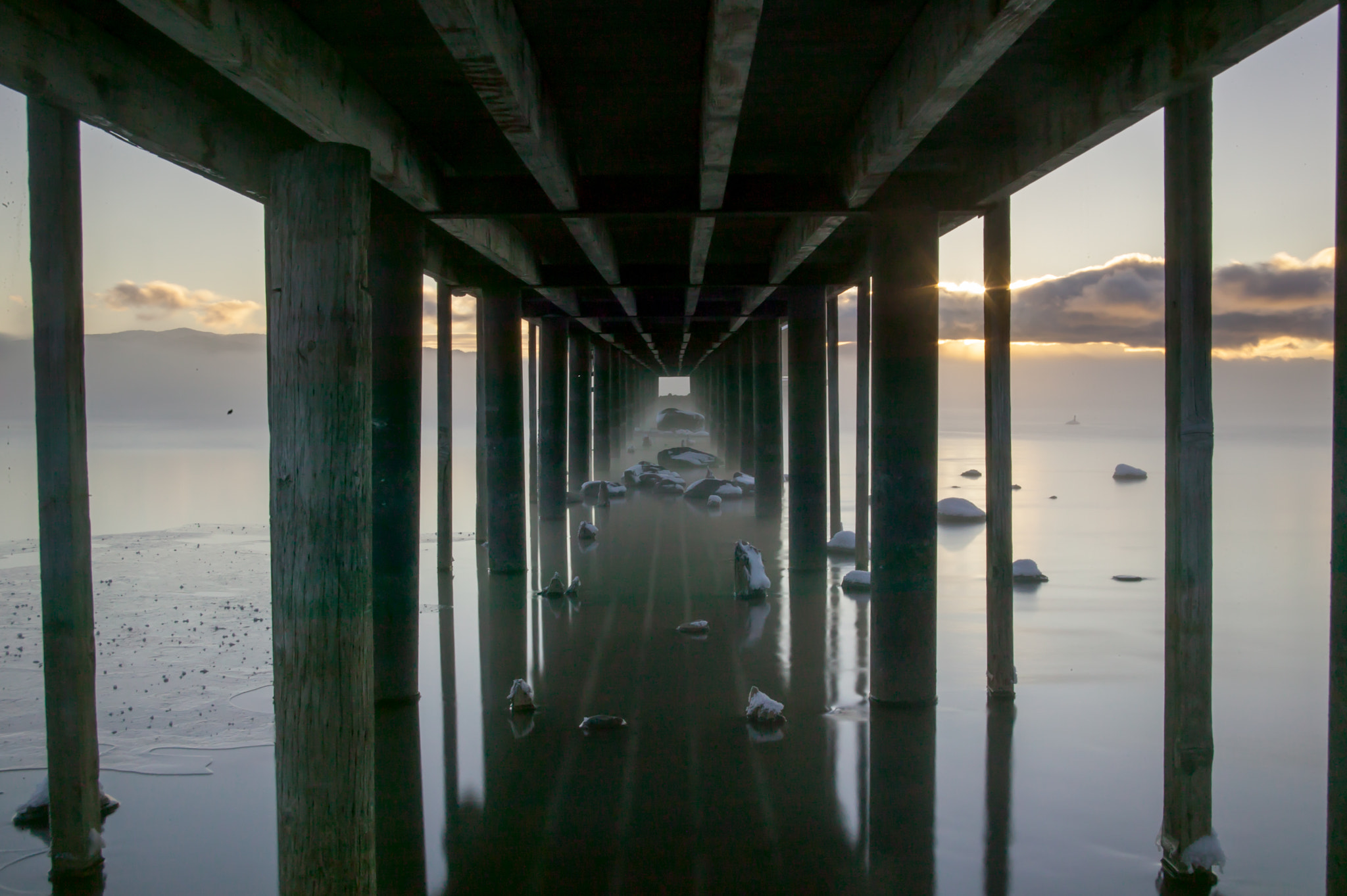 Canon EOS-1Ds sample photo. Under the pier photography