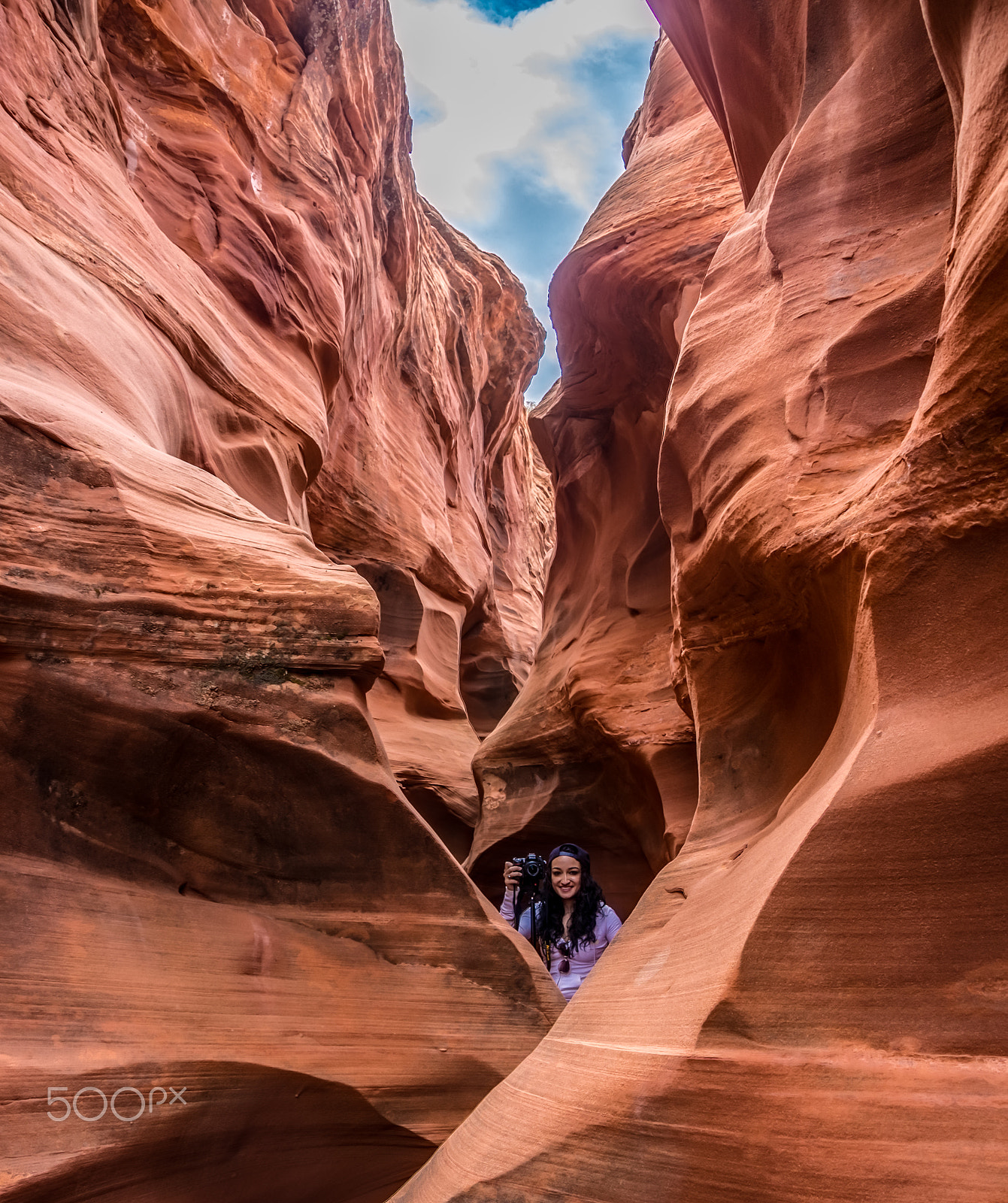 Canon EOS 600D (Rebel EOS T3i / EOS Kiss X5) sample photo. In the slot canyons with camera photography
