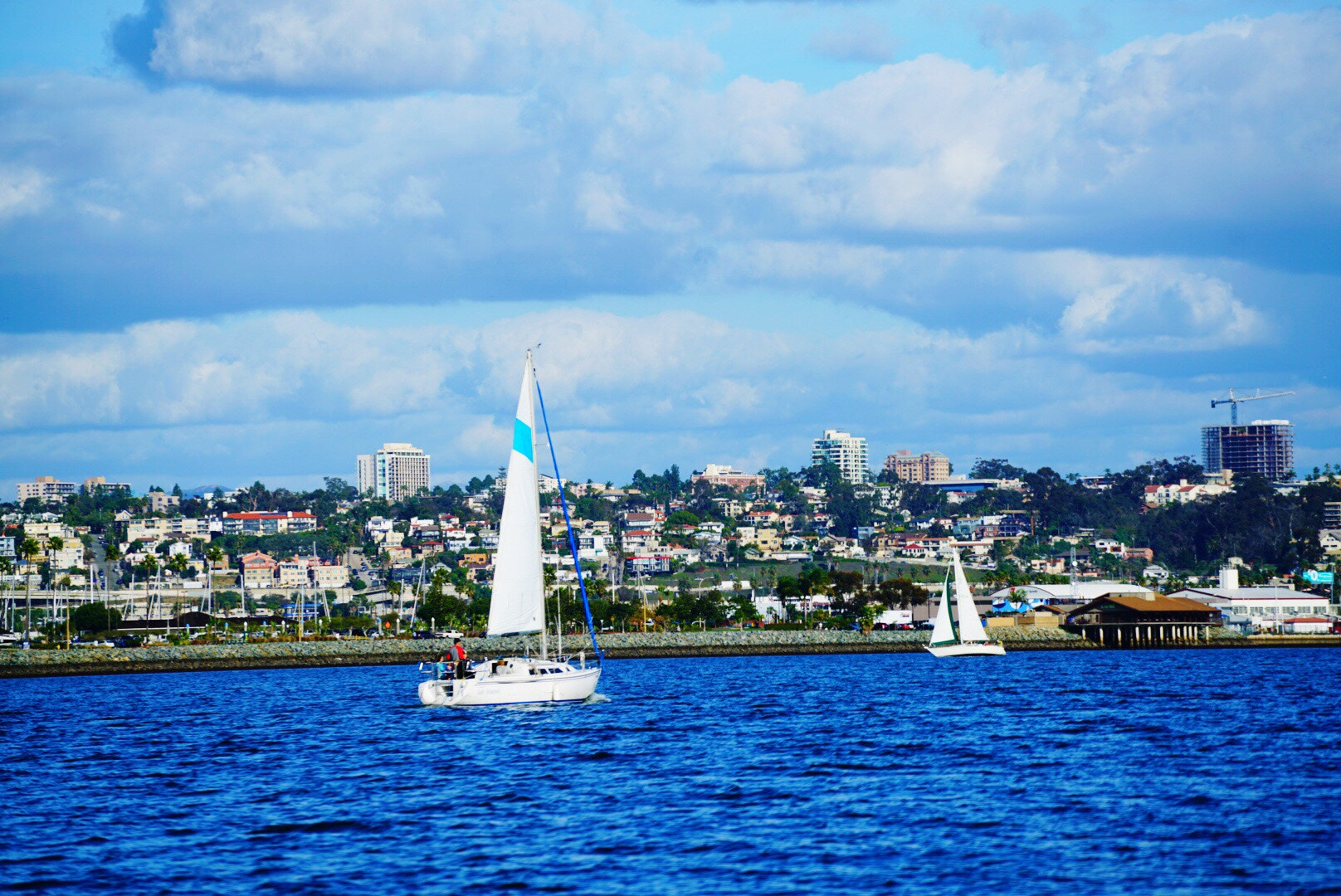 Sony FE 70-200mm F4 G OSS sample photo. Sailing by the sea in san diego photography