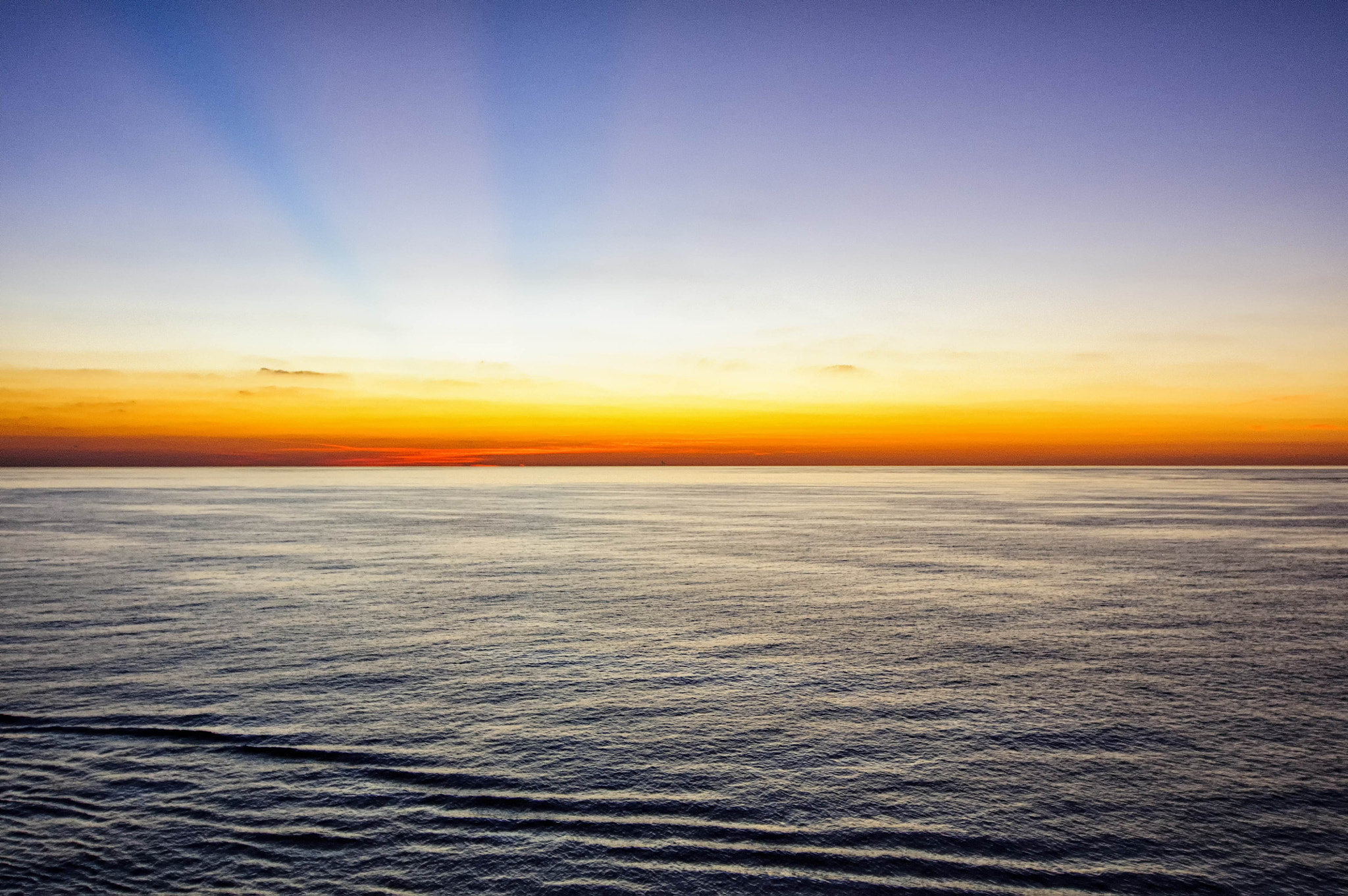 Nikon D300 sample photo. The colors of sunrise over the ocean near the bahamas photography