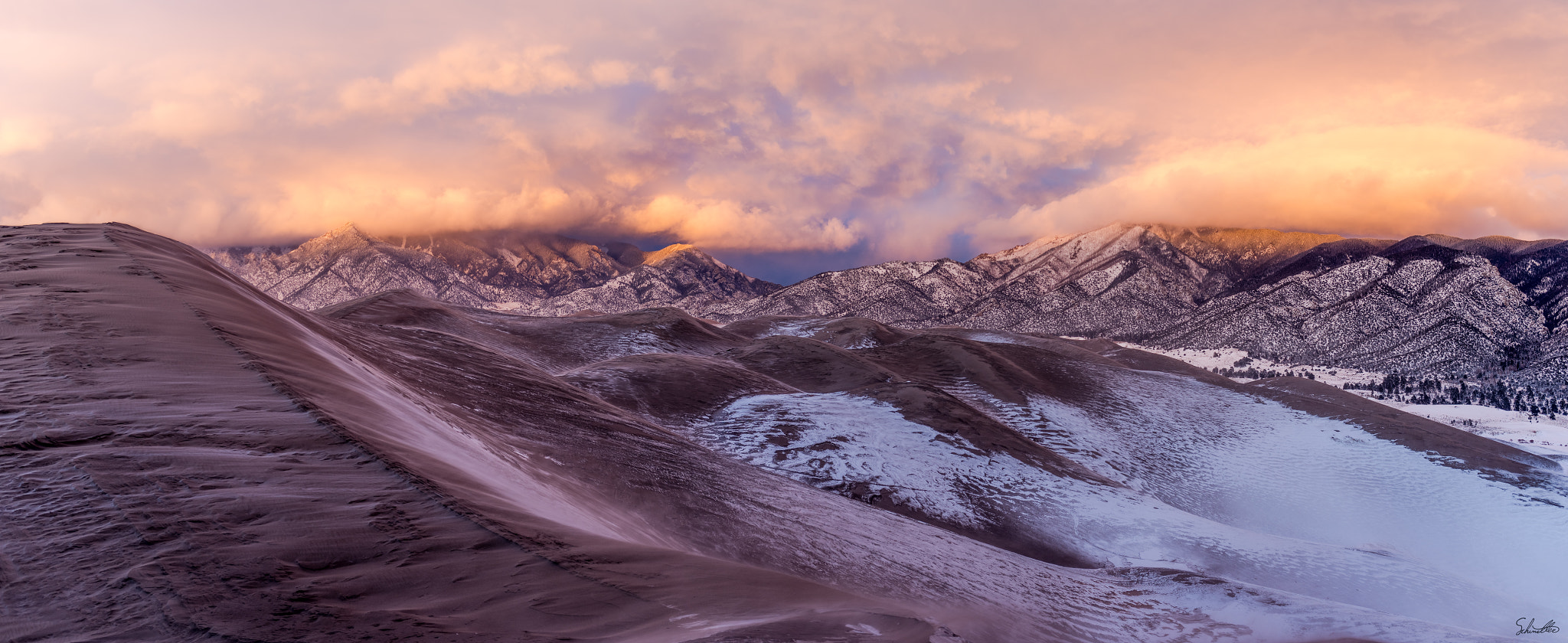 Nikon D810 sample photo. Great sand dunes in winter photography