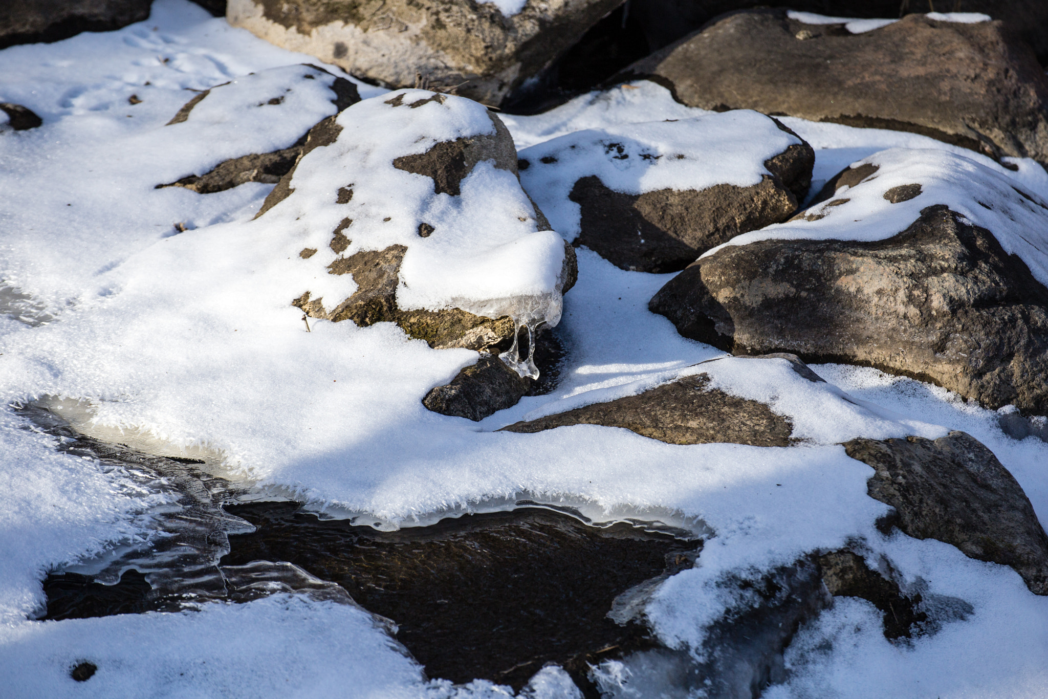Tamron SP 35mm F1.8 Di VC USD sample photo. Snowy creek photography