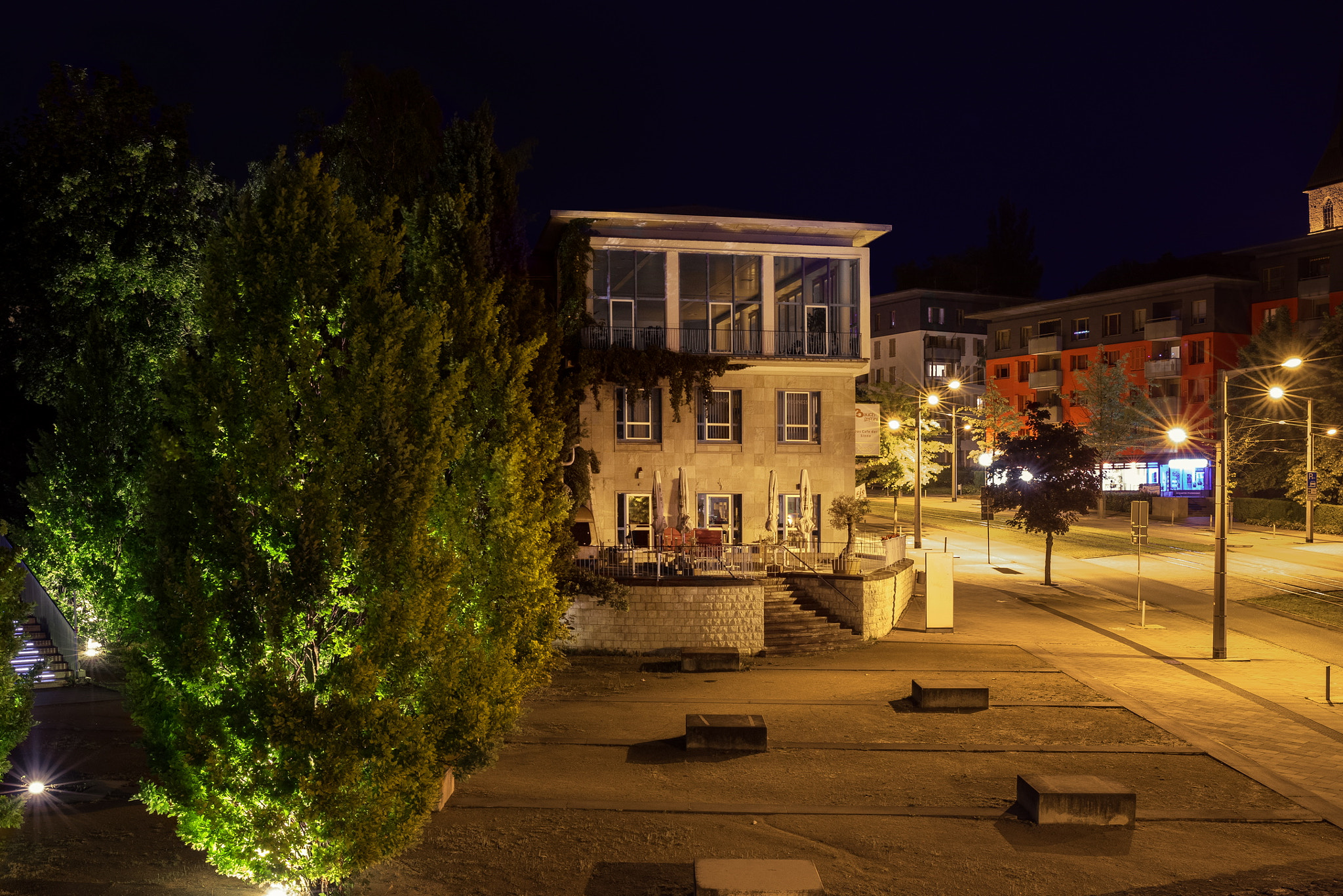 Canon EF 24-70mm F2.8L II USM sample photo. Nordhäuser stadtterasse bei nacht photography