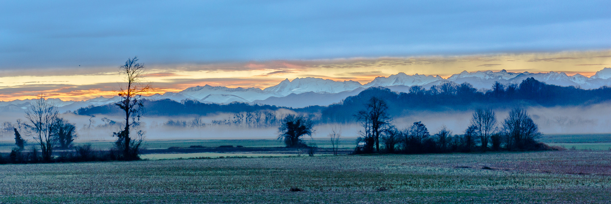 Sony Alpha NEX-7 sample photo. Lever de soleil en hiver photography