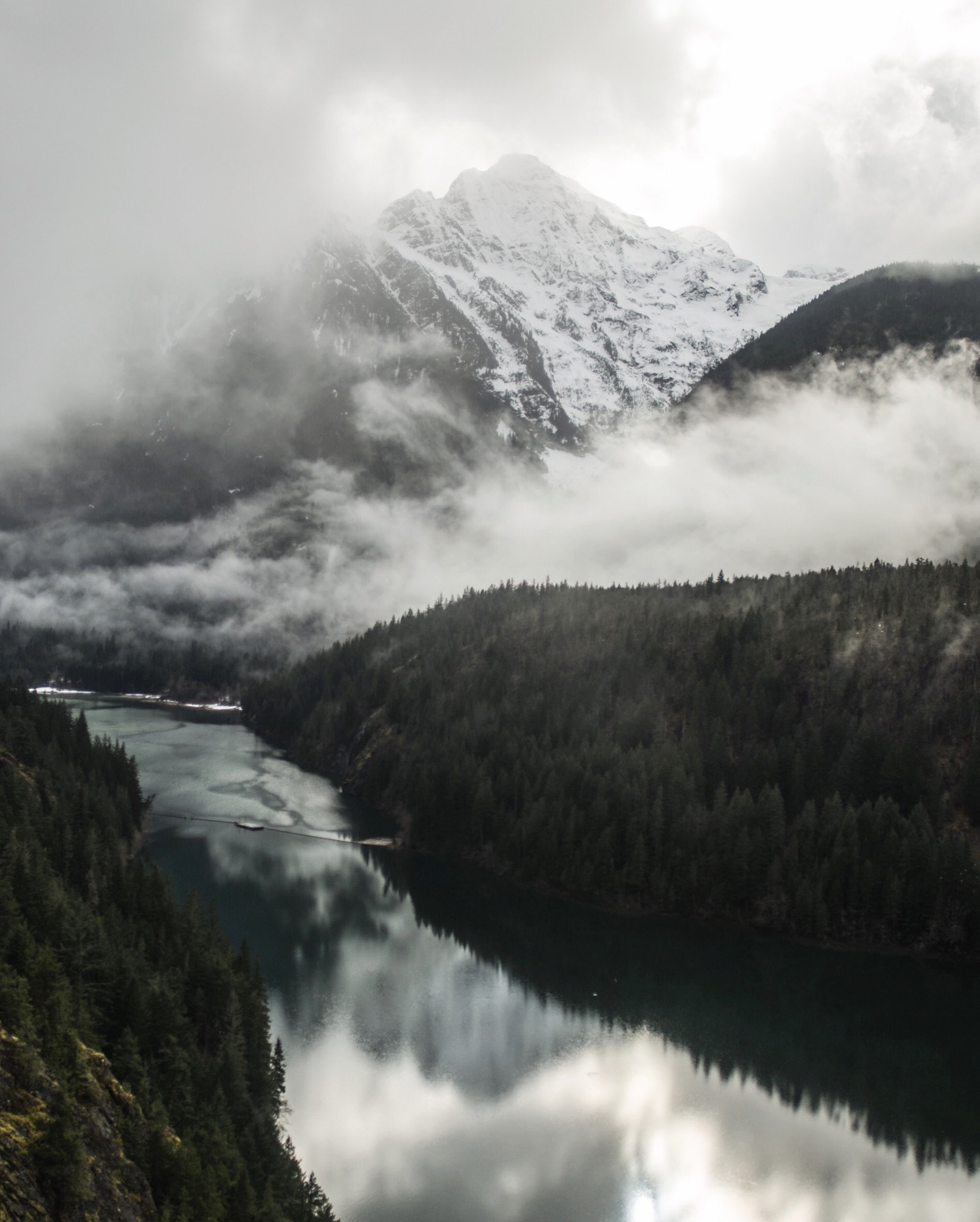 Nikon D4 + Nikon AF-S Nikkor 20mm F1.8G ED sample photo. Stormy diablo lake. north cascades. washington. photography